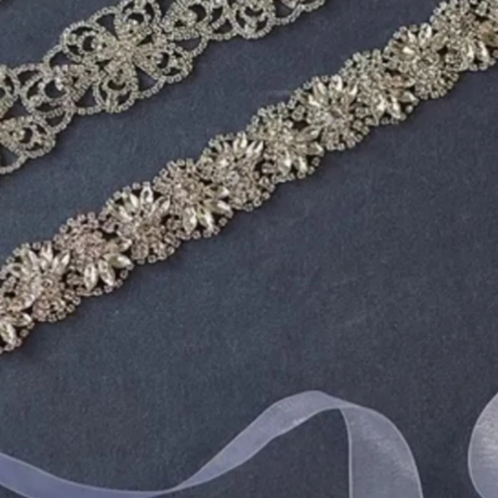Southern Living Borrowed & Blue by Southern Living Brooch Crystal Belt
